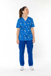 Bloomin' Aussies Opal - Women's Printed Scrub Top